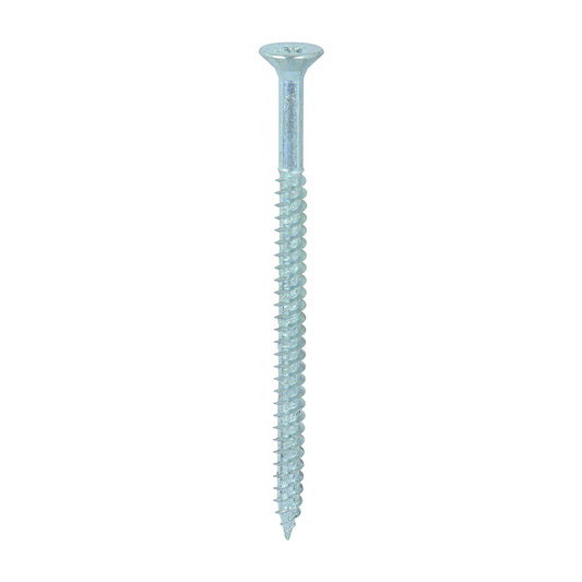 TIMCO Twin-Threaded Countersunk Silver Woodscrews - 12 x 3 1/2 Box OF 100 - 12312CWZ