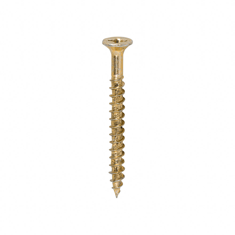 TIMCO Velocity Premium Multi-Use Countersunk Gold Woodscrews - 4.0 x 40 Tub OF 1200 - 40040VYTUB