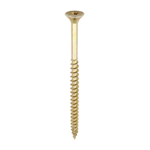 TIMCO C2 Strong-Fix Multi-Purpose Premium Countersunk Gold Woodscrews - 5.0 x 120 Box OF 100 - 50120C2
