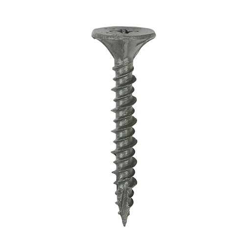 TIMCO Twin-Cut Cement Board Countersunk Exterior Silver Screws - 4.2 x 32 Box OF 200 - 217283