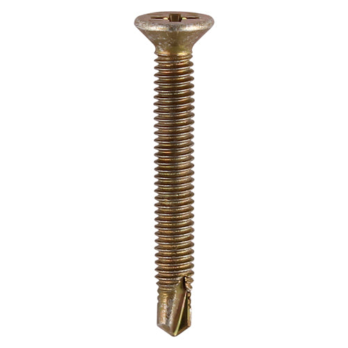 TIMCO Window Fabrication Screws Countersunk PH Metric Thread Self-Drilling Point Yellow - M4 x 25 Box OF 1000 - 153Y