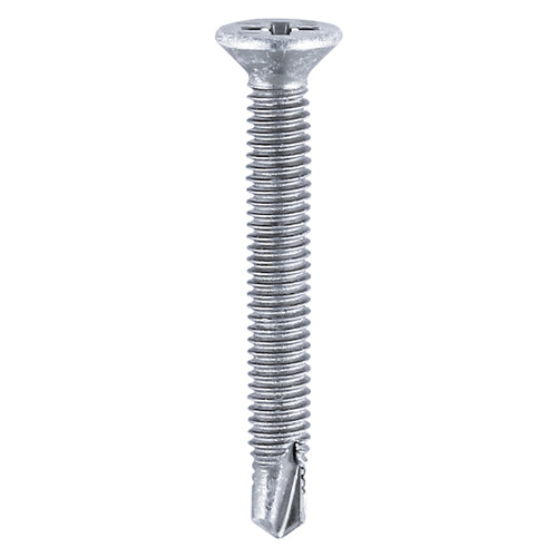TIMCO Window Fabrication Screws Countersunk PH Metric Thread Self-Drilling Point Zinc - M4 x 38 Box OF 500 - 155Z