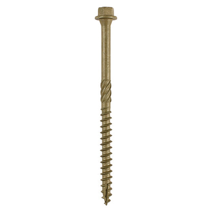 TIMCO Timber Screws Hex Flange Head Exterior Green - 6.7 x 75 Box OF 50 - 75IN