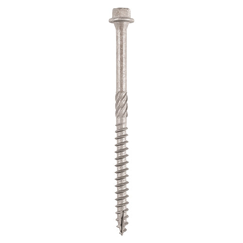 TIMCO Timber Screws Hex Flange Head A4 Stainless Steel - 6.7 x 200 Tube OF 25 - 200INDEXSST