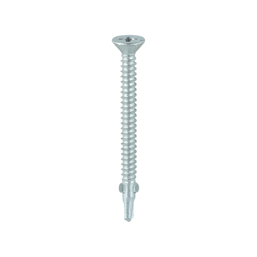 TIMCO Self-Drilling Wing-Tip Steel to Timber Light Section Exterior Silver Screws - 5.5 x 65 Box OF 200 - LW65S