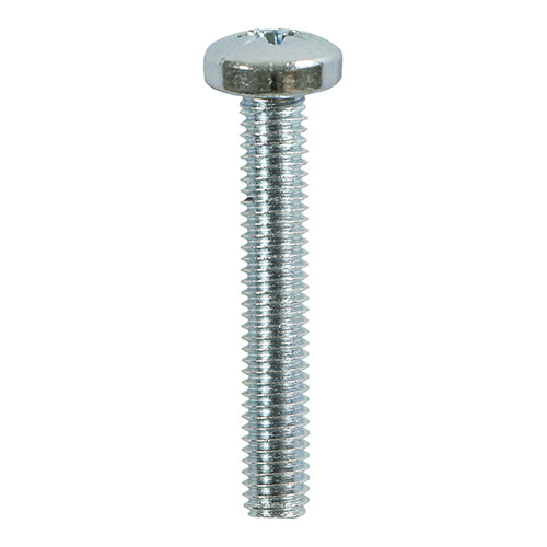 TIMCO Machine Pan Head Silver Screws - M4 x 50 Box OF 100 - 4050PPM