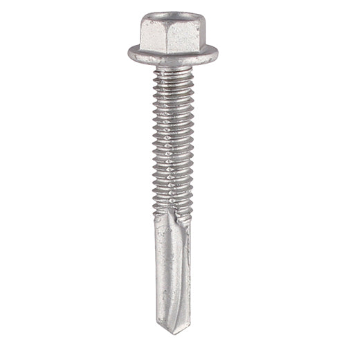TIMCO Self-Drilling Heavy Section Screws Exterior Silver - 5.5 x 65 Box OF 100 - H65B