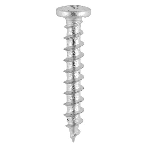 TIMCO Window Fabrication Screws Friction Stay Shallow Pan with Serrations PH Single Thread Gimlet Tip Stainless Steel - 4.8 x 16 Box OF 1000 - 215SS