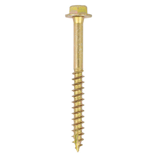 TIMCO Solo Advanced Hex Head Gold Coach Woodscrews - 10.0 x 40 Box OF 50 - 1040SCSY