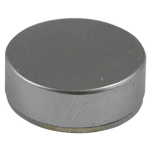 TIMCO Threaded Screw Caps Solid Brass Satin Chrome - 14mm TIMpac OF 4 - TSC14SCP