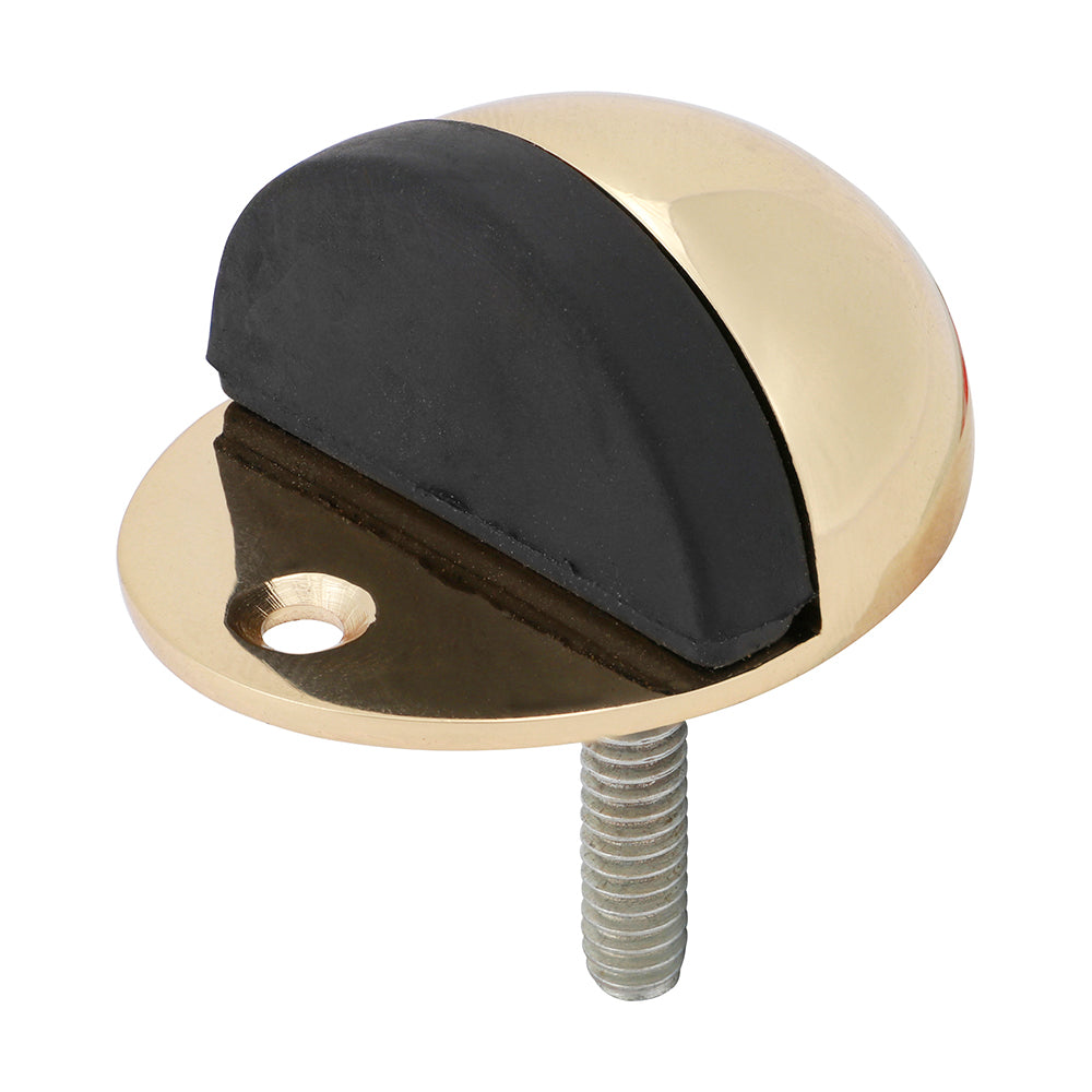 TIMCO Oval Door Stop Polished Brass - 47mm | Pack of 1