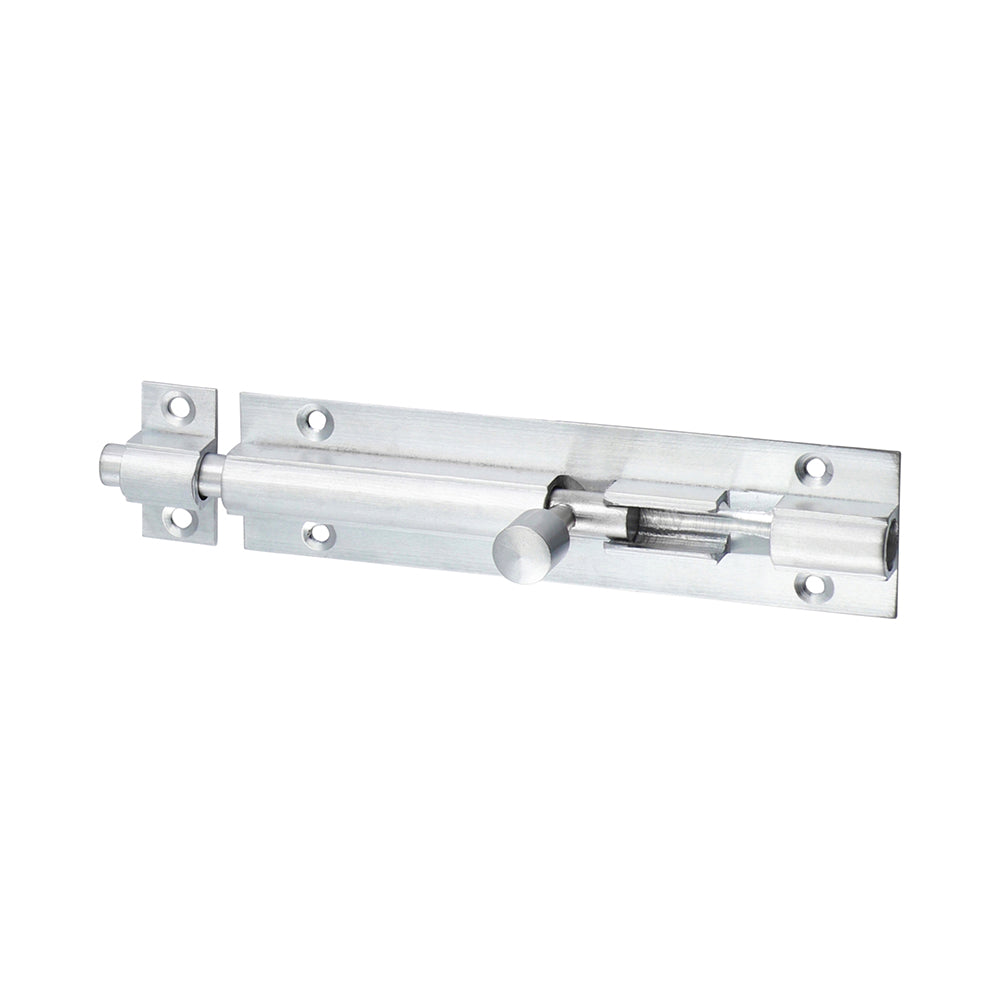 TIMCO Straight Barrel Bolt Satin Chrome - 100 x 25mm | Pack of 1