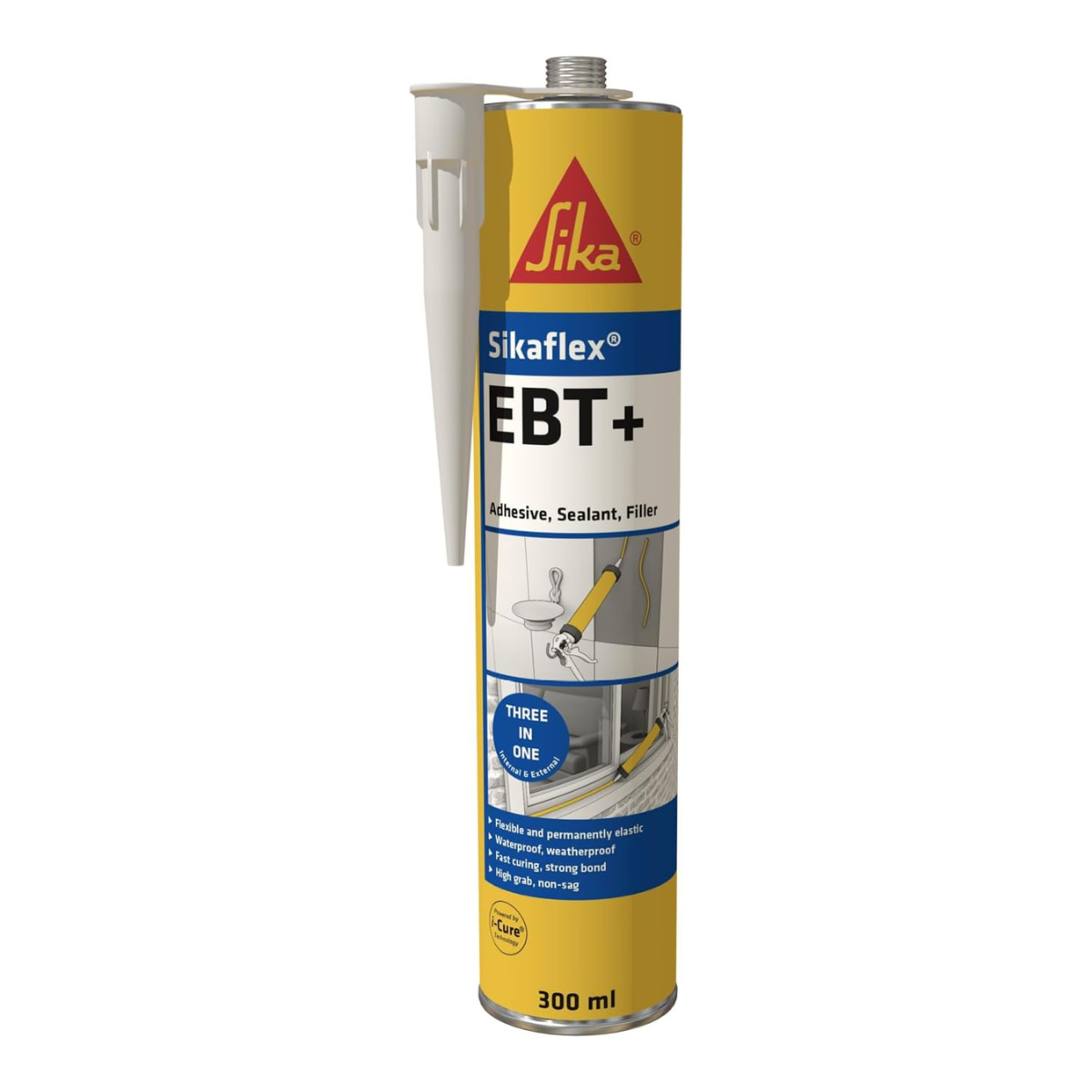 Sika Sikaflex EBT+ Grey Multipurpose Hybrid Adhesive, Sealant and Filler