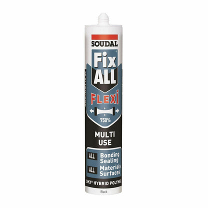 Soudal Black Fix All Flexi Strong Polymer Sealant & Adhesive