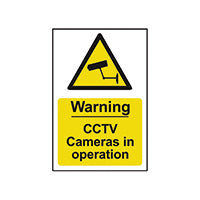 Spectrum Warning CCTV Camera Sign