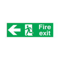 Signslab Fire Exit R/M Arw L PVC