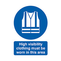 Signslab A4 Hi Vis Clth M/B/Worn Pvc