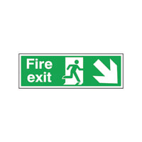 Fire Exit Man Arw Dw Rgt 15x45 Sa