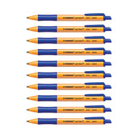 Stabilo Pointball Retrct Pen Blu P10