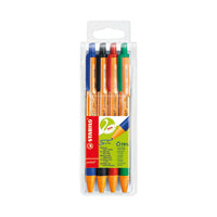 Stabilo Pointball Retract Pen Pk4
