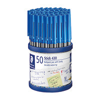 Staedtler Blue Med Stick Bpoint Pk50