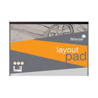 Silvine Layout Pad 80 Sheets A3