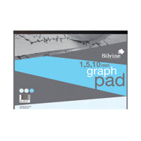 Silvine Graph Pad 1/5/10 50shts A3