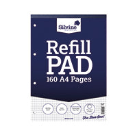 Silvine Square 5mm Refill Pad A4 Pk6