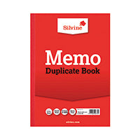 Silvine Duplicate Book A4 Memo 614-T