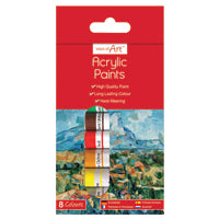 Work Of Art Acrylic Paint Tubes Pk12