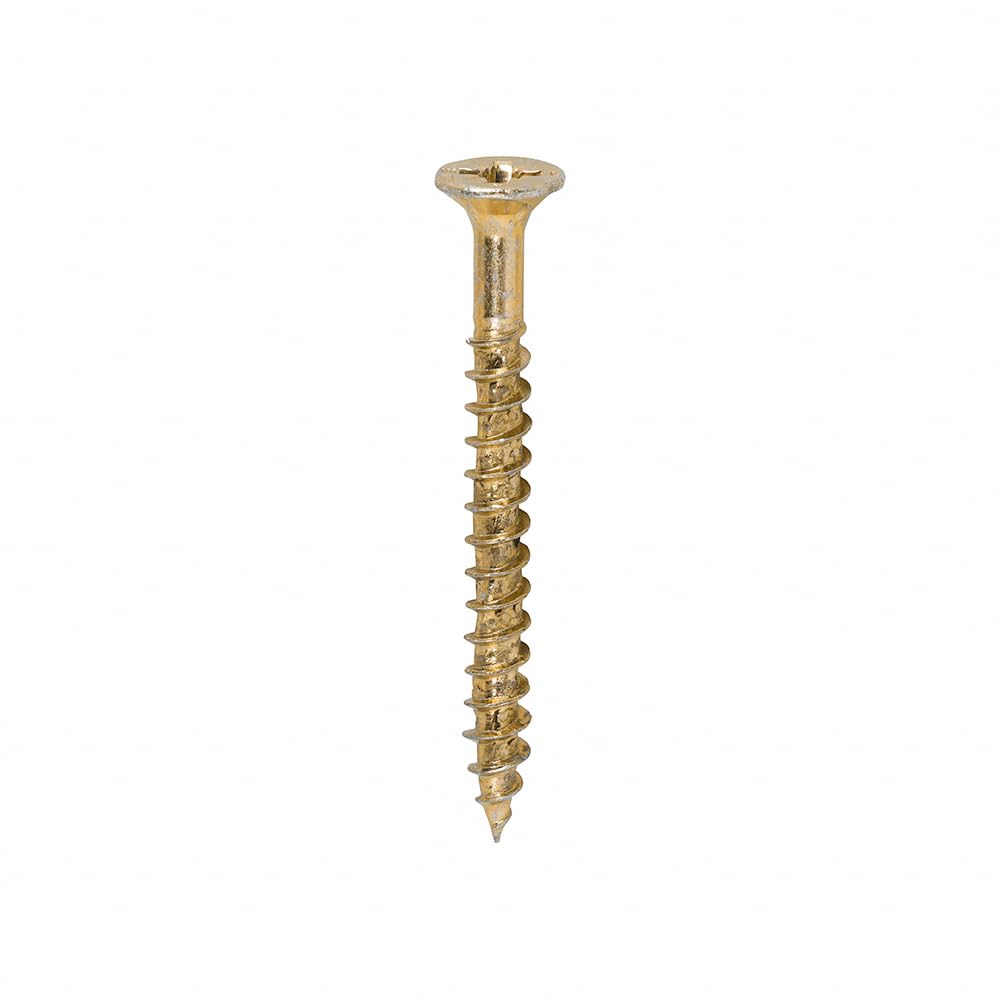 TIMCO Velocity Premium Multi-Use Countersunk Gold Woodscrews - 4.0 x 40 Box OF 1000 - 40040VYIND