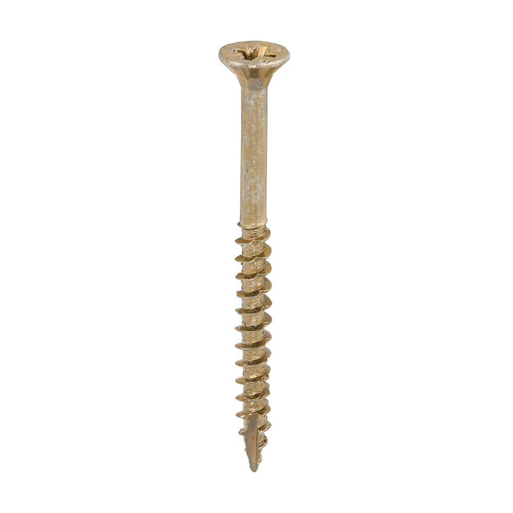 TIMCO Velocity Premium Multi-Use Countersunk Gold Woodscrews - 4.0 x 50 Box OF 1000 - 40050VYIND
