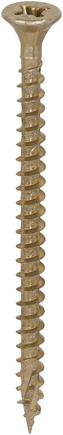 TIMCO C2 Strong-Fix Multi-Purpose Premium Countersunk Gold Woodscrews - 4.0 x 60 Box OF 1000 - 40060C2IND