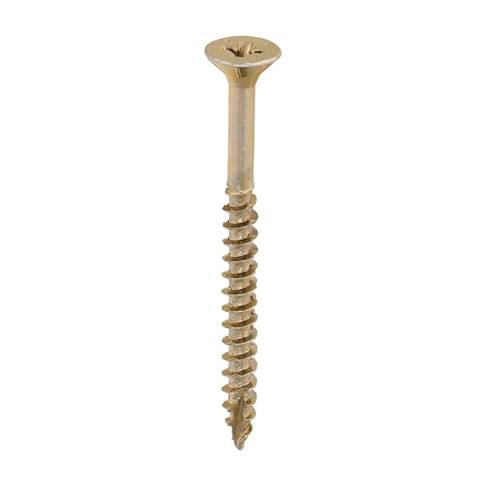 TIMCO Velocity Premium Multi-Use Countersunk Gold Woodscrews - 5.0 x 60 Box OF 1000 - 50060VYIND