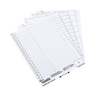 Rexel Crystalfile Inserts Wht Pk50