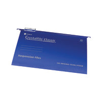 Rexel Crystalfile Susnfile Blue Pk50