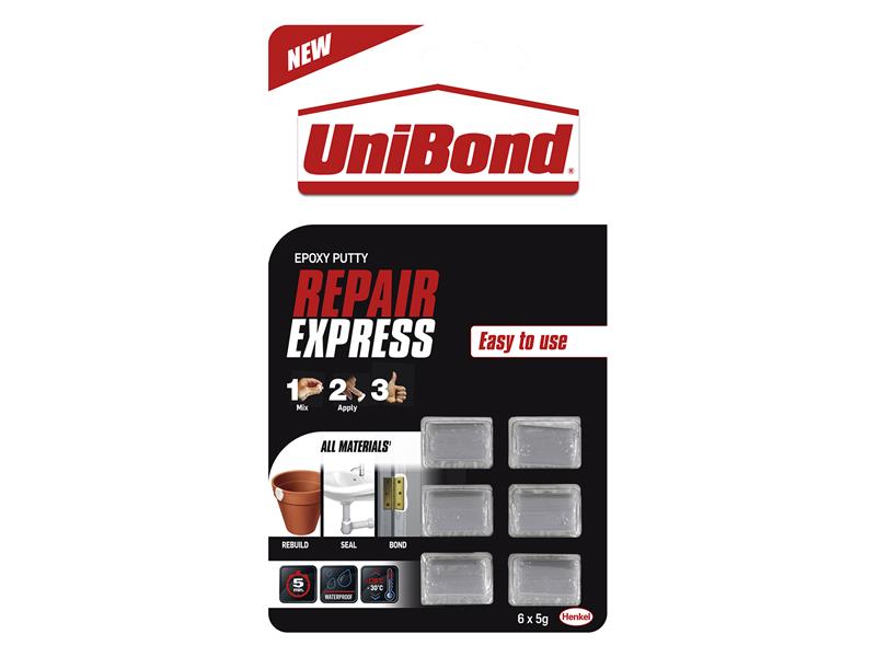 UniBond 2668493 Repair Express Power Putty 6 x 5g