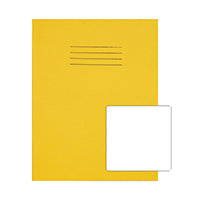 Rhino 9x7 Ex Book Plain Yellow Pk100