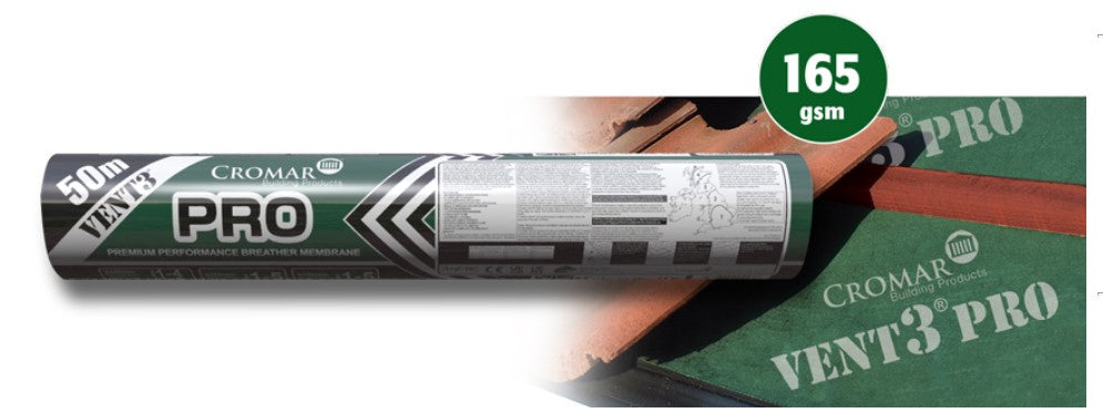 VENT 3 PRO Heavyweight performance breathable Roof underlay 1m x 50m