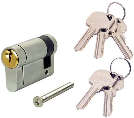 Versa Hardware Dual Finish 6-Pin Euro Cylinder - 35/55 (90mm Overall)