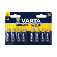 Varta Longlife AA Battery Pk8