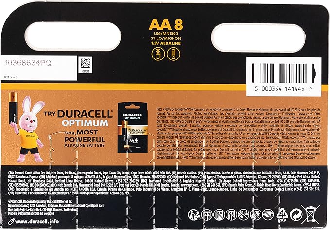 Duracell AA Battery Pack (8 Pack)