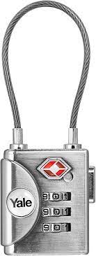 YaleLocks YTP3/32/350/1 YTP3 TSA Soft Shackle Padlock 32mm