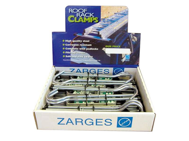 Zarges 40980P-DISPLAY Roof Rack Clamps Display (5 Pairs)
