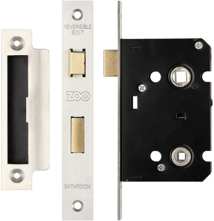ZOO BATHROOM LOCK 2.5 SATIN STAINLESS STEEL