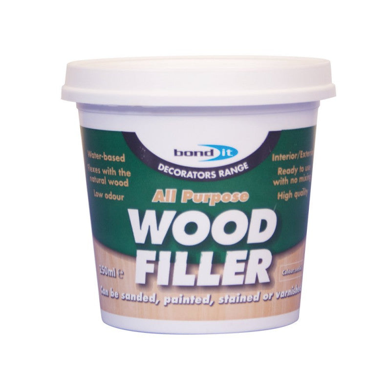 Bond It BDWF1WH - White 250ml 1 Part Ready Mixed Wood Filler