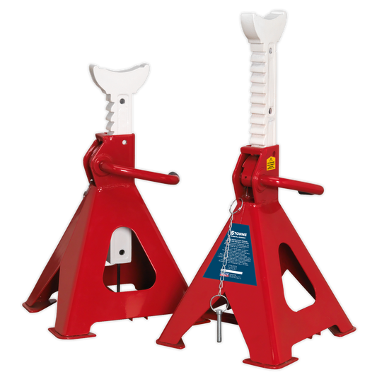 SEALEY - AAS5000 Axle Stands (Pair) 5tonne Capacity per Stand Auto Rise Ratchet