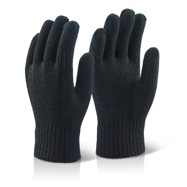 MOQ = 10 Click - ACRYLIC GLOVE BLACK - Black