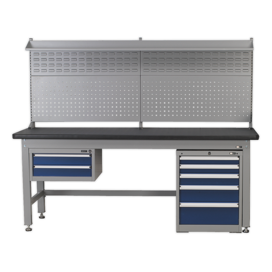 SEALEY - API2100COMB02 2.1m Complete Industrial Workstation & Cabinet Combo