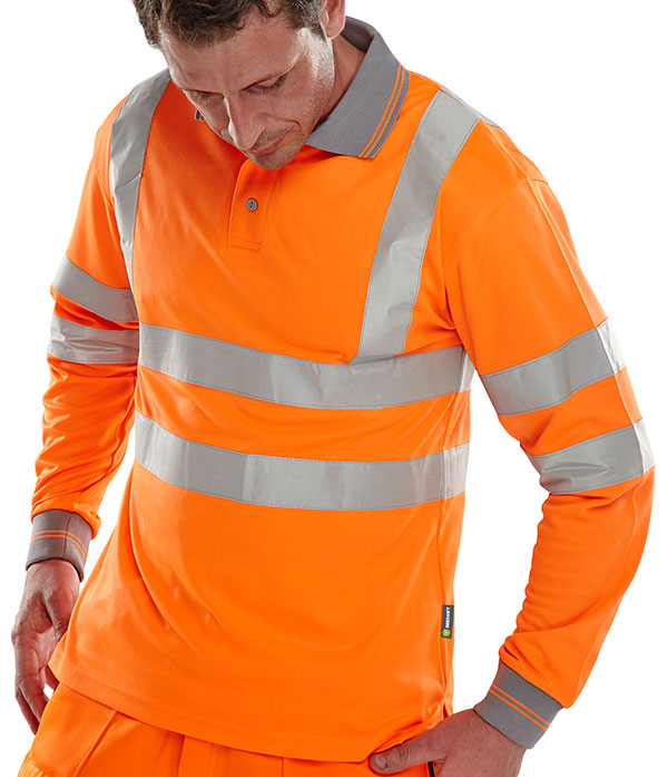 Beeswift - BSEEN EN ISO 20471 LS POLO OR L - Orange